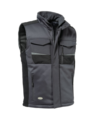 GILET SOFTSHELL GRIGIO IMBOTTITO