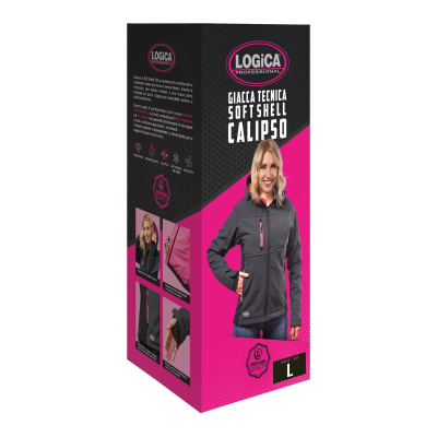 SOFT-SHELL DONNA GRIGIO/FUCSIA C/CAPP.STACC.