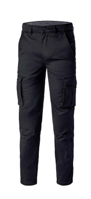 PANT. POLYCOTONE STRETCH NERO 240 GR.