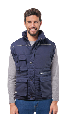 BOMBER POLY/COT.MAN/STAC.BLU