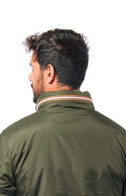 GIUBBINO IN NYLON VERDE IMBOTTITO
