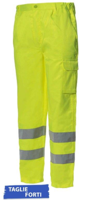 PANT.COTTON/POLY C/TASCONE LAT.GIALLO