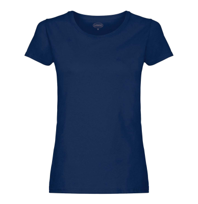T-SHIRT DONNA GIROCOLLO 135 GR COTONE BLU NAVY