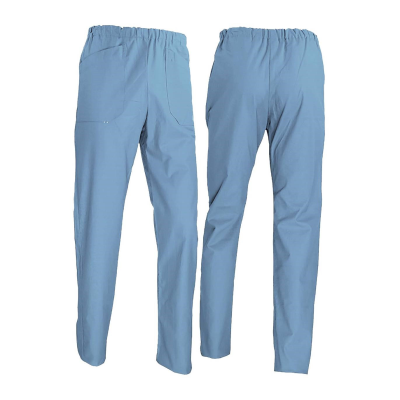 PANTALONE C/ELAST.COTONE AZZURRO