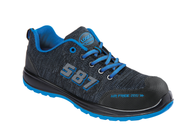 SCARPA BASSA TESSUTO GRIGIA BLU S1PL FO SR
