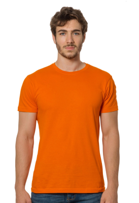 T-SHIRT COTONE 135 GR TUBOLARE ARANCIO