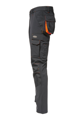 PANT.90%POLIAM 10%SPANDEX GRIGIO/ARANCIO
