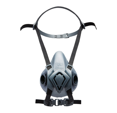 SEMIMASCHERA IN GOMMA 2 RACCORDI M/L