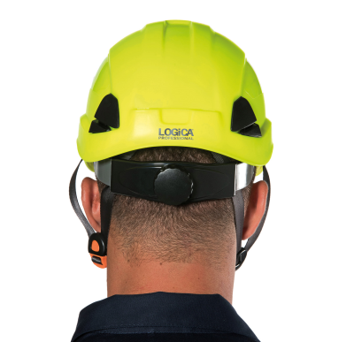 ELMETTO IN ABS CON SOTTOMENTO GIALLO