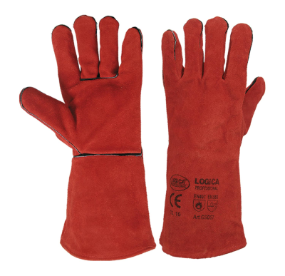 GUANTO CROSTA  ANTICALORE ROSSO EN407