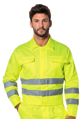GIUBBINO FUSTAGNO GIALLO C/BANDE
