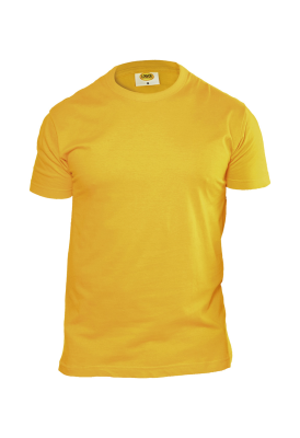T-SHIRT COTONE 135 GR TUBOLARE GIALLA