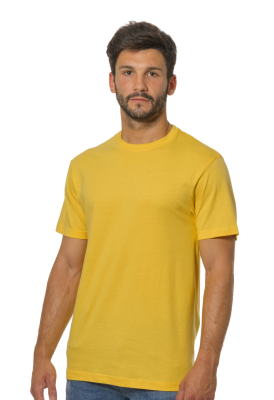 T-SHIRT COTONE 135 GR TUBOLARE GIALLA