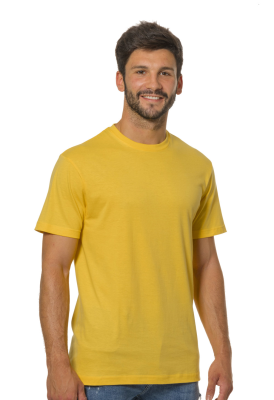 T-SHIRT COTONE 135 GR TUBOLARE GIALLA