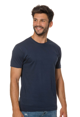 T-SHIRT COTONE 135 GR TUBOLARE BLU