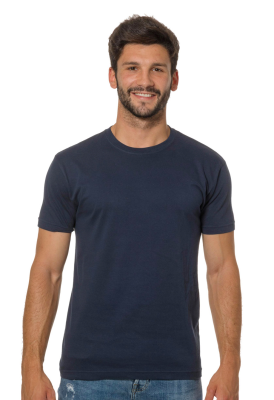 T-SHIRT COTONE 135 GR TUBOLARE BLU