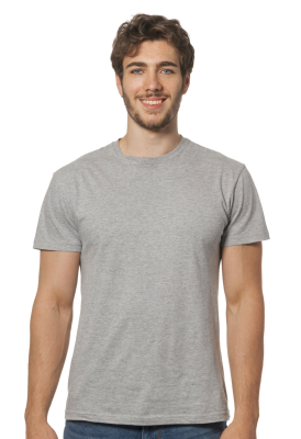 T-SHIRT GIROCOLLO 135 GR TUBOLARE GRIGIO