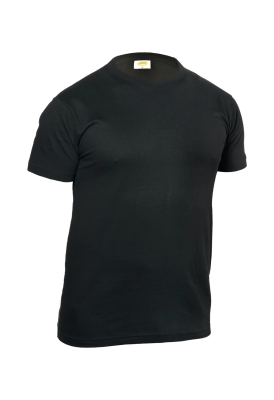 T-SHIRT COTONE 135 GR TUBOLARE NERA