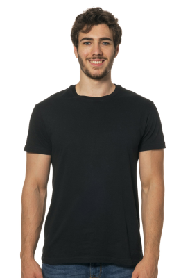 T-SHIRT COTONE 135 GR TUBOLARE NERA