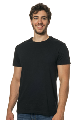 T-SHIRT COTONE 135 GR TUBOLARE NERA