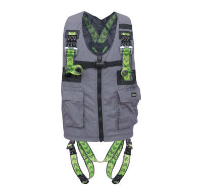 IMBRACATURA C/GILET MULTITASCHE GRIGIO