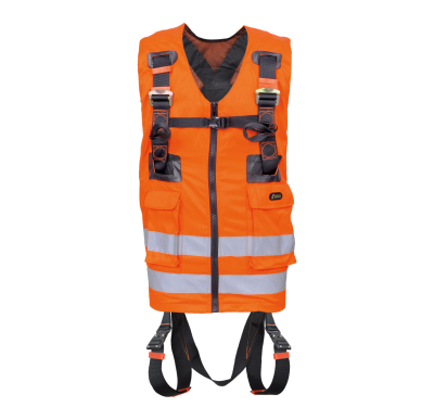 IMBRACATURA C/GILET MULTITASCHE ARANCIO