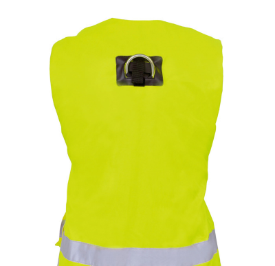 IMBRACATURA C/GILET MULTITASCHE GIALLO