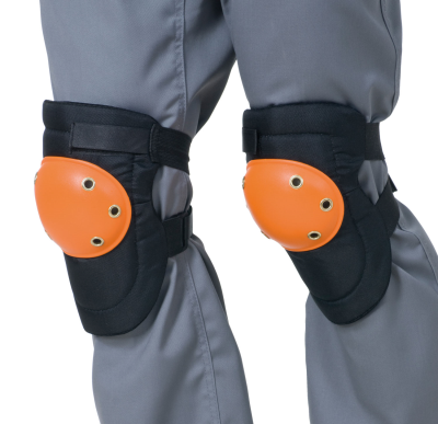 GINOCCHIERE IN NEOPRENE NERE/ARANCIO