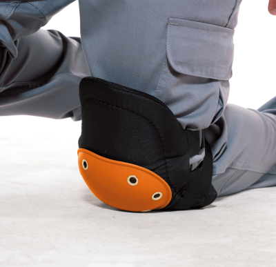 GINOCCHIERE IN NEOPRENE NERE/ARANCIO