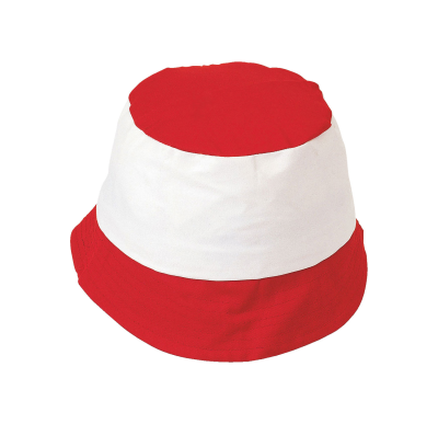 CAPPELLINO ROTONDO MIRAMARE ROSSO/BIANCO