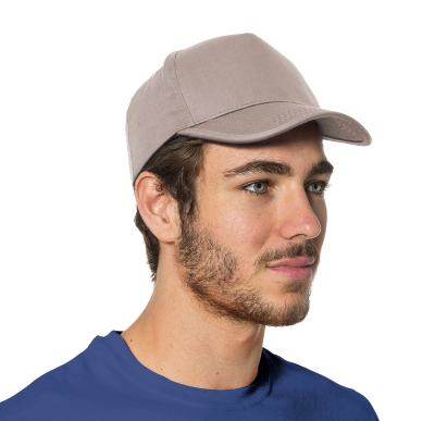 CAPPELLINO BEIGE 5 PANN.CON VISIERA