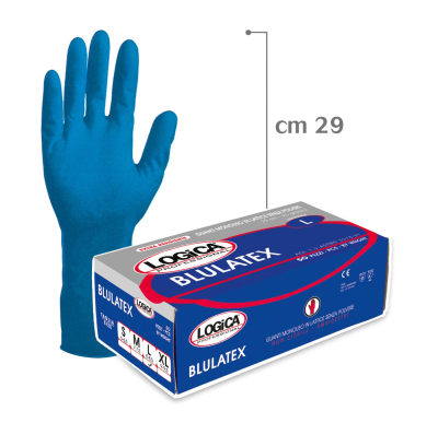 GUANTO LATTICE SPESSORATO BLU CF.50PZ