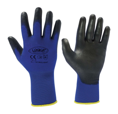 GUANTO NYLON FINEZZA 18 BLU/NERO