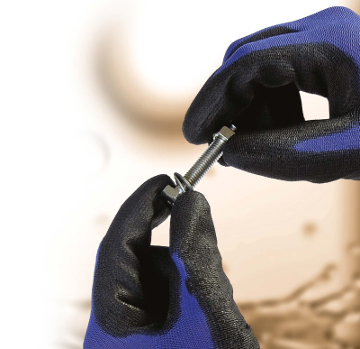 GUANTO NYLON FINEZZA 18 BLU/NERO