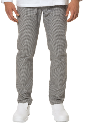 PANTALONE CUOCO QUADRETTI BIANCO/NERO