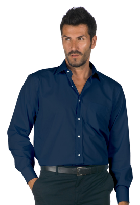 CAMICIA UOMO NAVY MANICA LUNGA