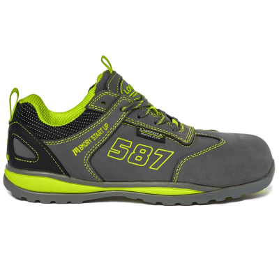 SCARPA BASSA NABUK GRIGIA/VERDE S3 SRA