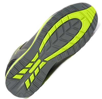 SCARPA BASSA NABUK GRIGIA/VERDE S3 SRA