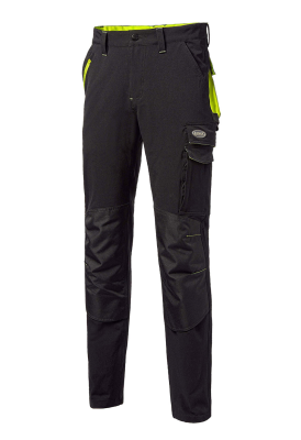 PANT.90%POLIAM 10%SPANDEX NERO/GIALLO