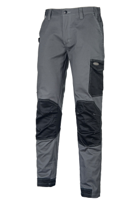 PANT. STRETCH GRIGIO/NERO 230 GR. COT.POLY