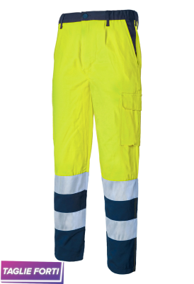 PANT.ALTA VISIB.GIALLO/BLU FUSTAGNO