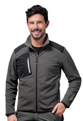 MICROPYLE ZIP LUNGA GRIGIO IN GRAFENE