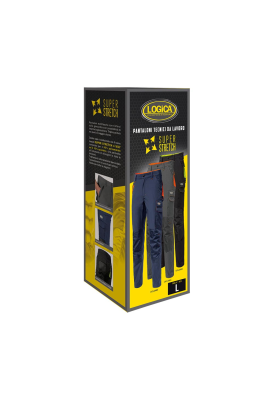 PANT.90%POLIAM 10%SPANDEX NERO/GIALLO