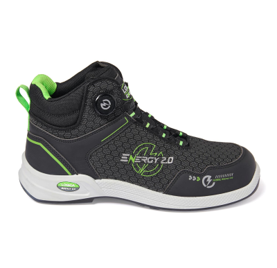 SCARPA ALTA TESSUTO  NERO/VERDE S3S FO SR 1 pezzo