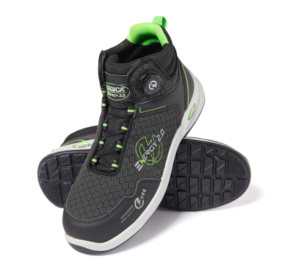 SCARPA ALTA TESSUTO  NERO/VERDE S3S FO SR 1 pezzo