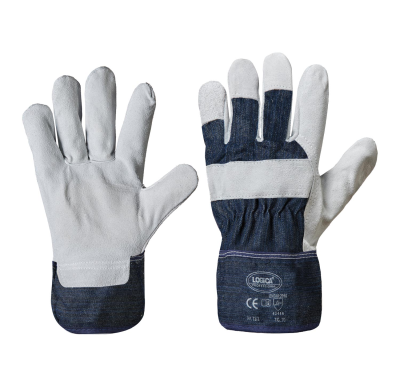 GUANTI CROSTA/TELA DENIM C/MANICH.CE