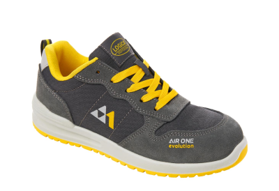 SCARPA BASSA SCAMOSCIATA GRIGIA S1PL FO SR