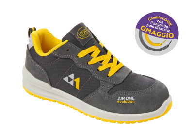 SCARPA BASSA SCAMOSCIATA GRIGIA S1PL FO SR