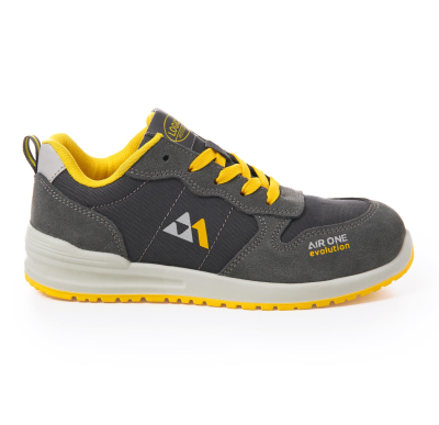 SCARPA BASSA SCAMOSCIATA GRIGIA S1PL FO SR