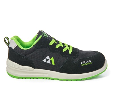 SCARPA BASSA SCAMOSCIATA NERA S1PL FO SR